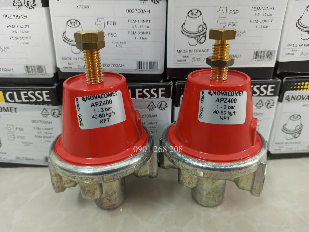 van giam ap APZ400 30-60kgh Novacomet cless 002700AH